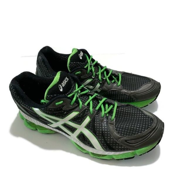 Asics Other - Mens Asics Green Black Trail Running Shoes T142T